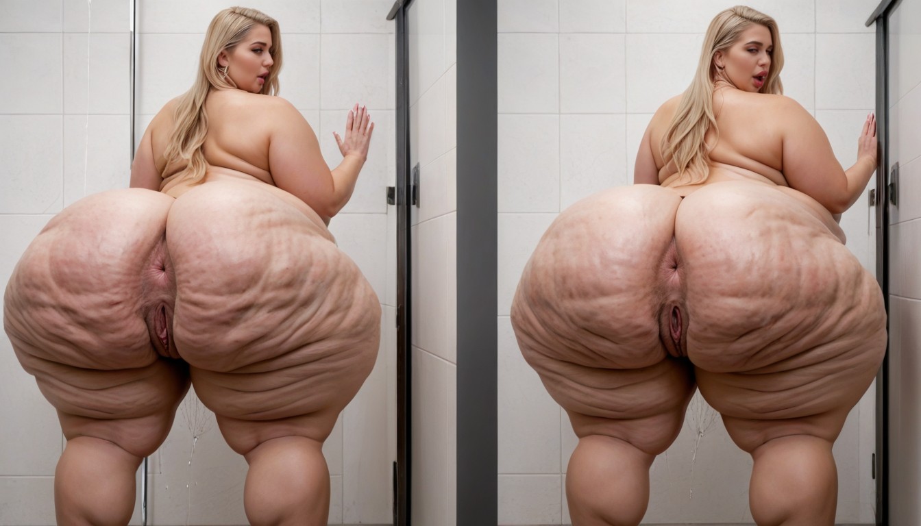 Overflowing Saggy Fat, Flabby, Extremadamente Pesado En La Parte Inferior Porno BBW IA