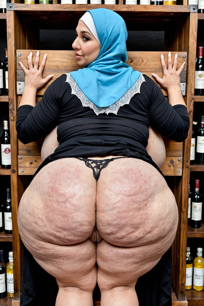 Massive Breast, Hyper Obese Ass, Slight Profile View BBW AI Porn