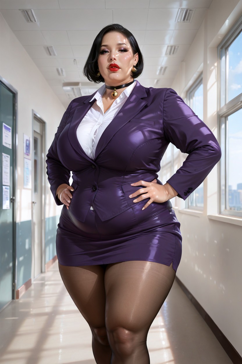 Layer Of Fat, Medium Shorthair, Indoor Shot BBW AI Porn