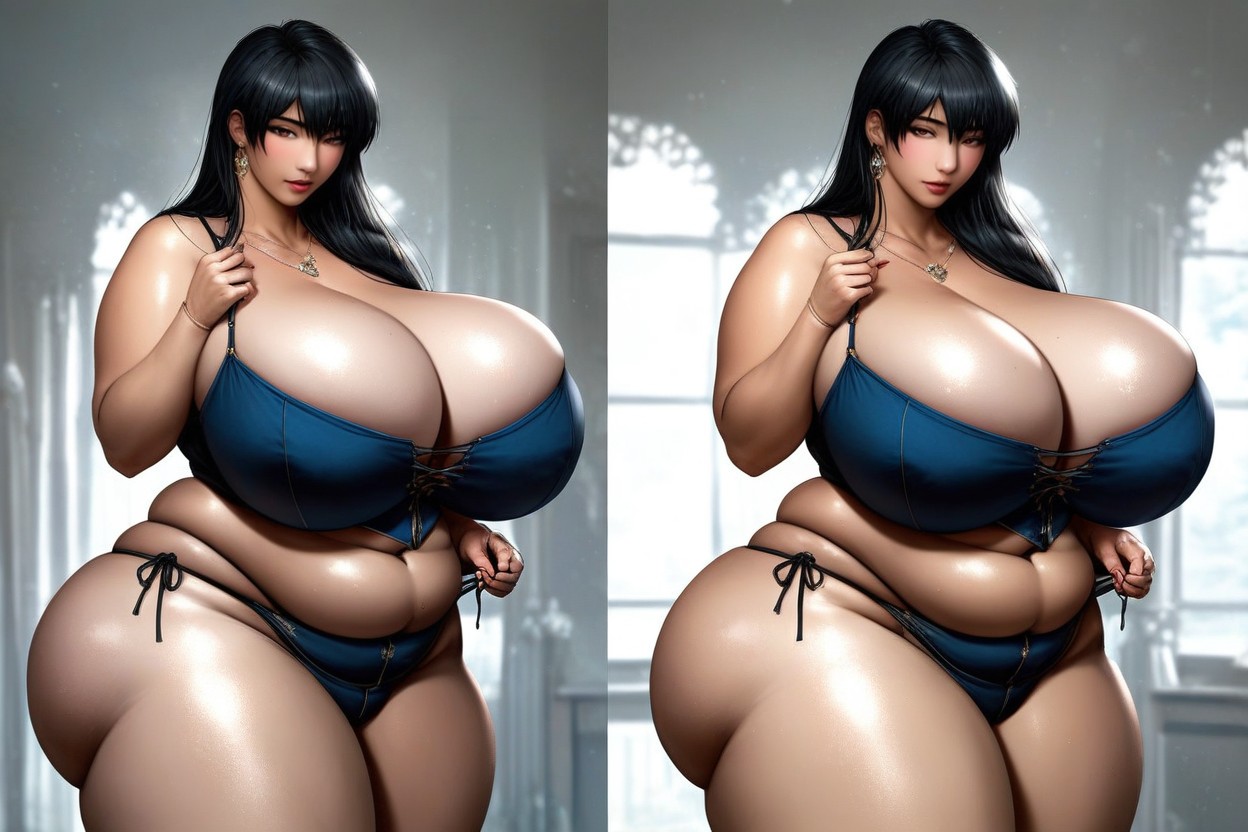 Lorathe_most_significant_before-and-after_comparison_of_growth_more_voluptuous, Asian, Breast Expansion BBW AI Porn