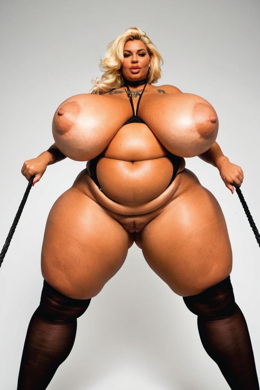 Low Swinging Wide Hips, Pezones Hinchados, Fat Labia Porno BBW IA