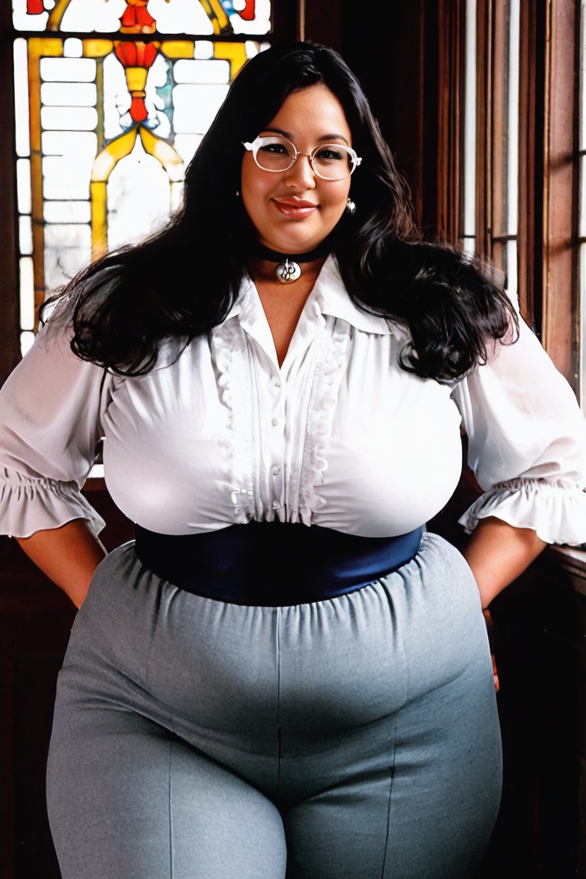 18+, Understated, Contemporary Workplace Style BBW AI Porn
