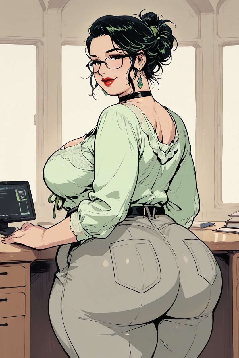 Bbw, Charming, Bright Windows BBW AI Porn