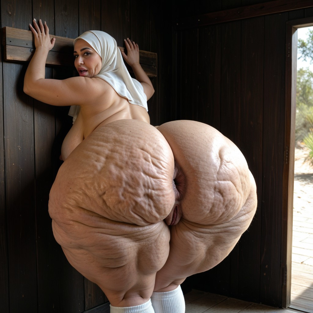 Perfect Body, Veiny Cellulite Ass, Ass Extremely Bigger Than Torso BBW AI Porn