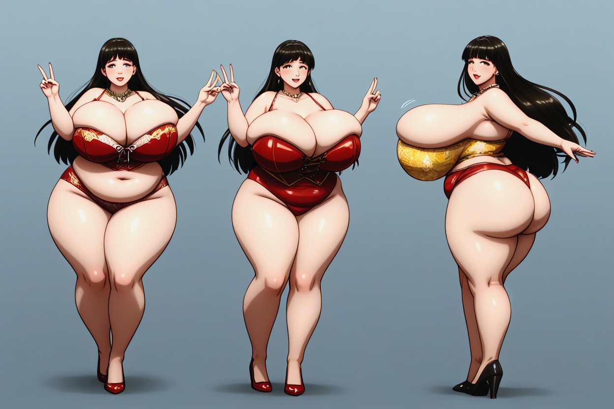 She Is Becoming Exceedingly More Thicker_fatter, Standing, Breast Expansion Porno IA BBW