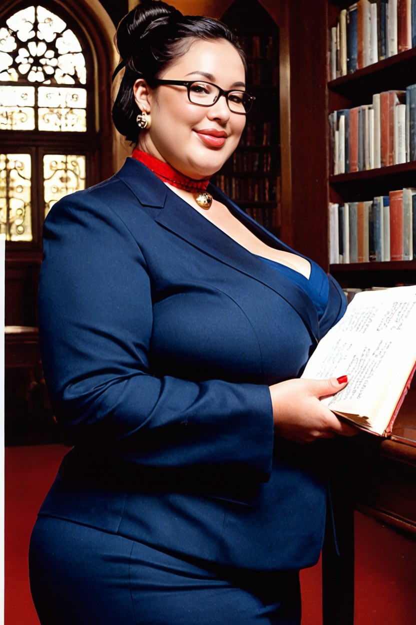 Grand Reading Room, Front View, Side View BBW AI Porn