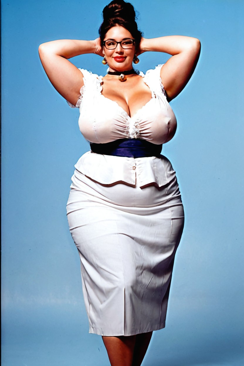 Standing Posture, Clean Lighting, Motherly Smile Porno BBW IA