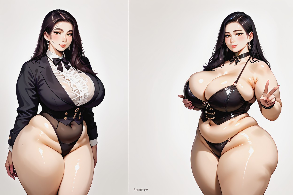 Asian, 18+, Extremely Large Ass BBW AI Porn