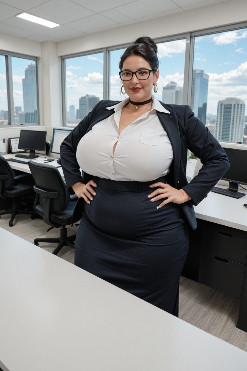 Competent Executive, Black Eyes, Black Hair Porno IA BBW