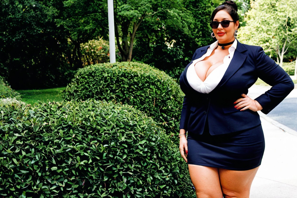 Plump Figure, Relaxed Mood, Warm Soft Sunlight BBW AI Porn
