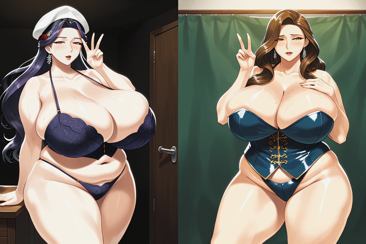 Huge Anime Proportions, Lorasignificant_drastic_enlarging_enormous_massive_weight_gain, Breast Expansion BBW AI Porn