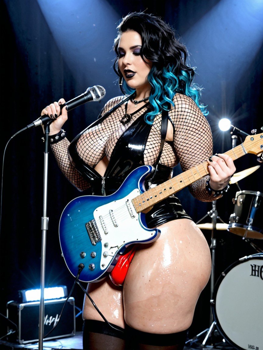 Massively Long Gigantic Heavy Erect Hyper Cock, Natural Realistic Breasts, Glistening Skin Porno BBW IA