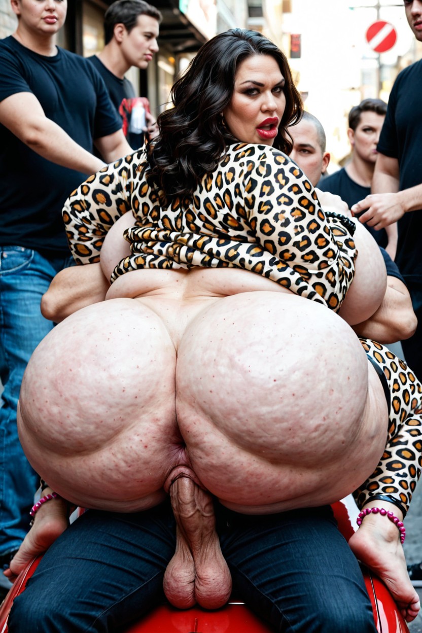 Anal-sex, Insanely Overweight, Car BBW AI Porn