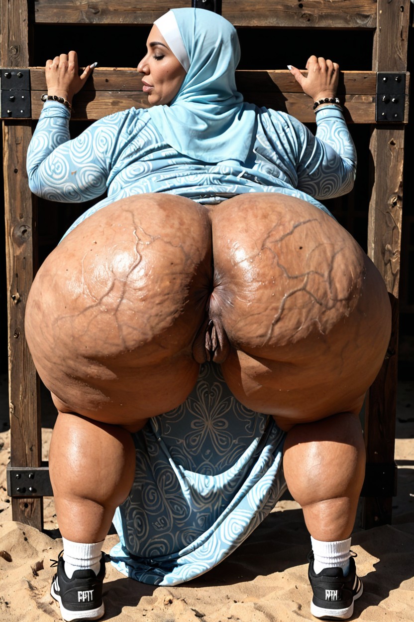 Hyper Phat, Ultra Large Anus, Form Fitting Clothes BBW AI Porn
