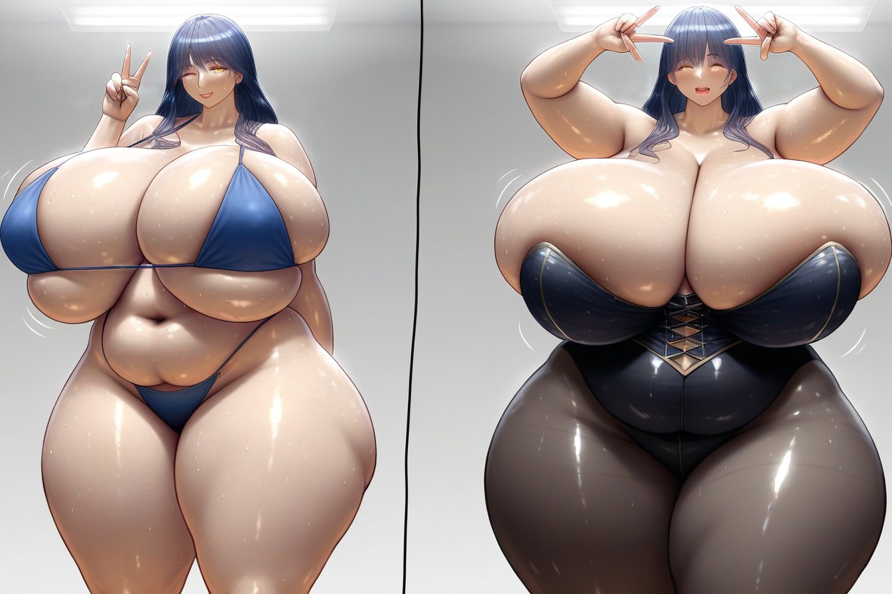 Huge Anime Proportions, She Is Becoming Exceedingly So Much More Ultra_thicker_ultra_fatter_ultra-hyper_bustier, Weight Gain BBW AI Porn