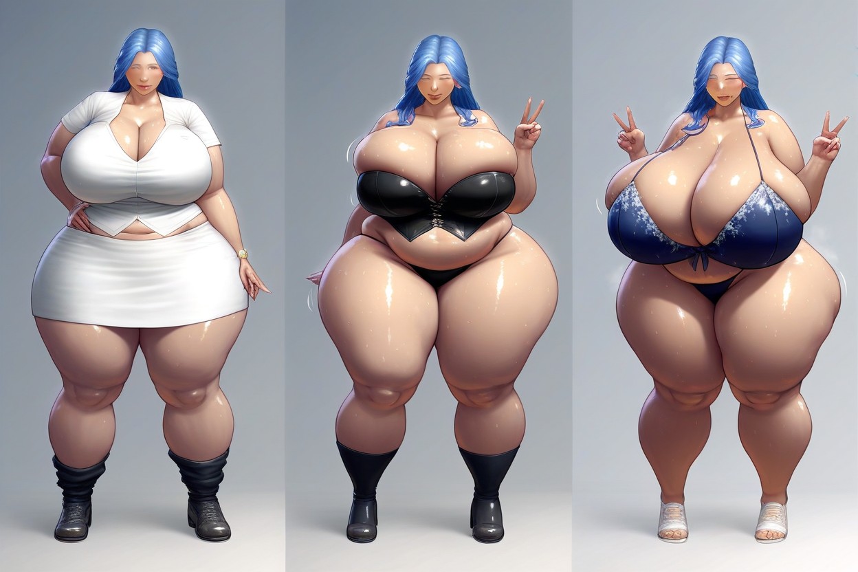 Breast Expansion, Huge Anime Proportions, Asian BBW AI Porn