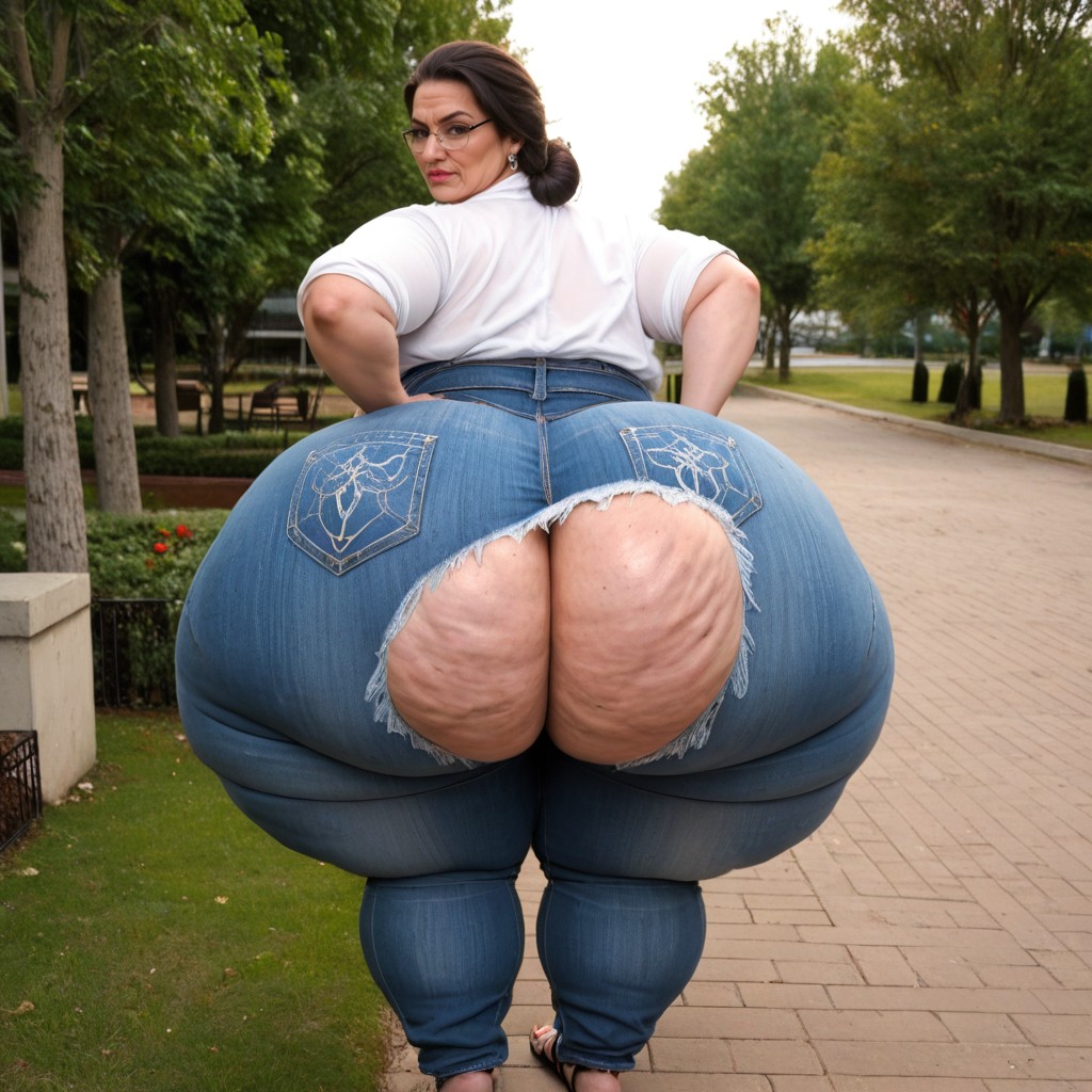 Vaqueros, Super Big Pear Shaped Ass, Arched Back Porno BBW IA
