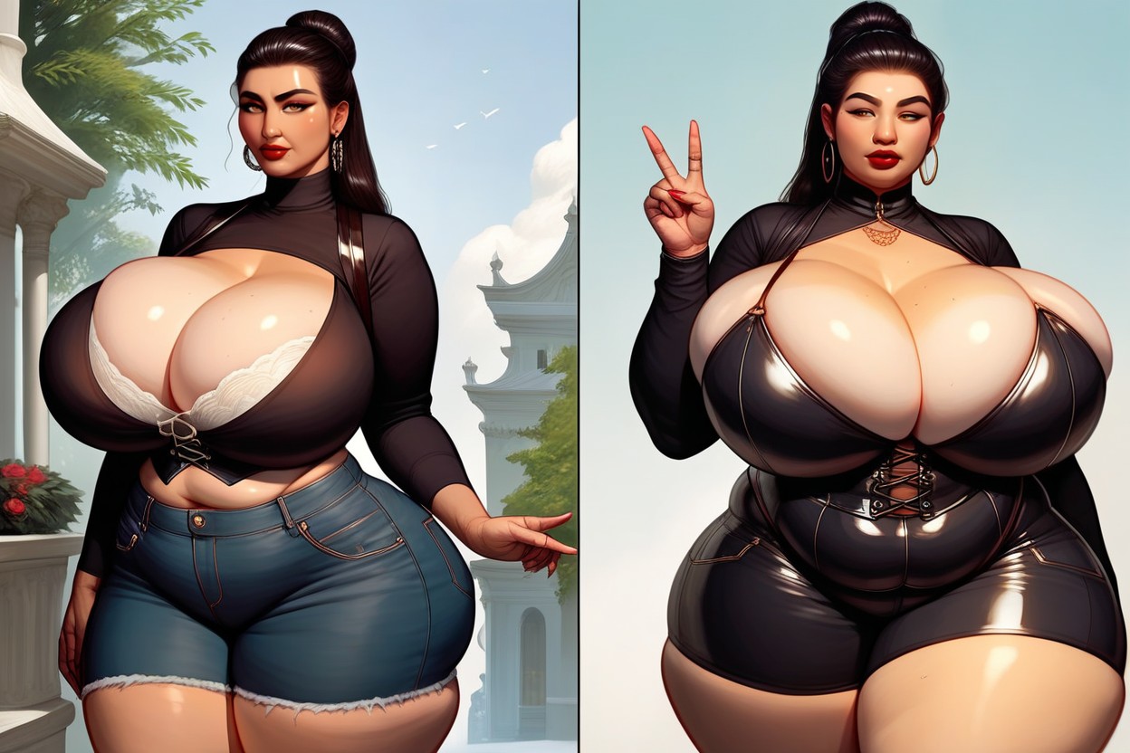 18+, Extremely Large Ass, Loradrastic_mega_massive_thick_fat_ass_expansion BBW AI Porn