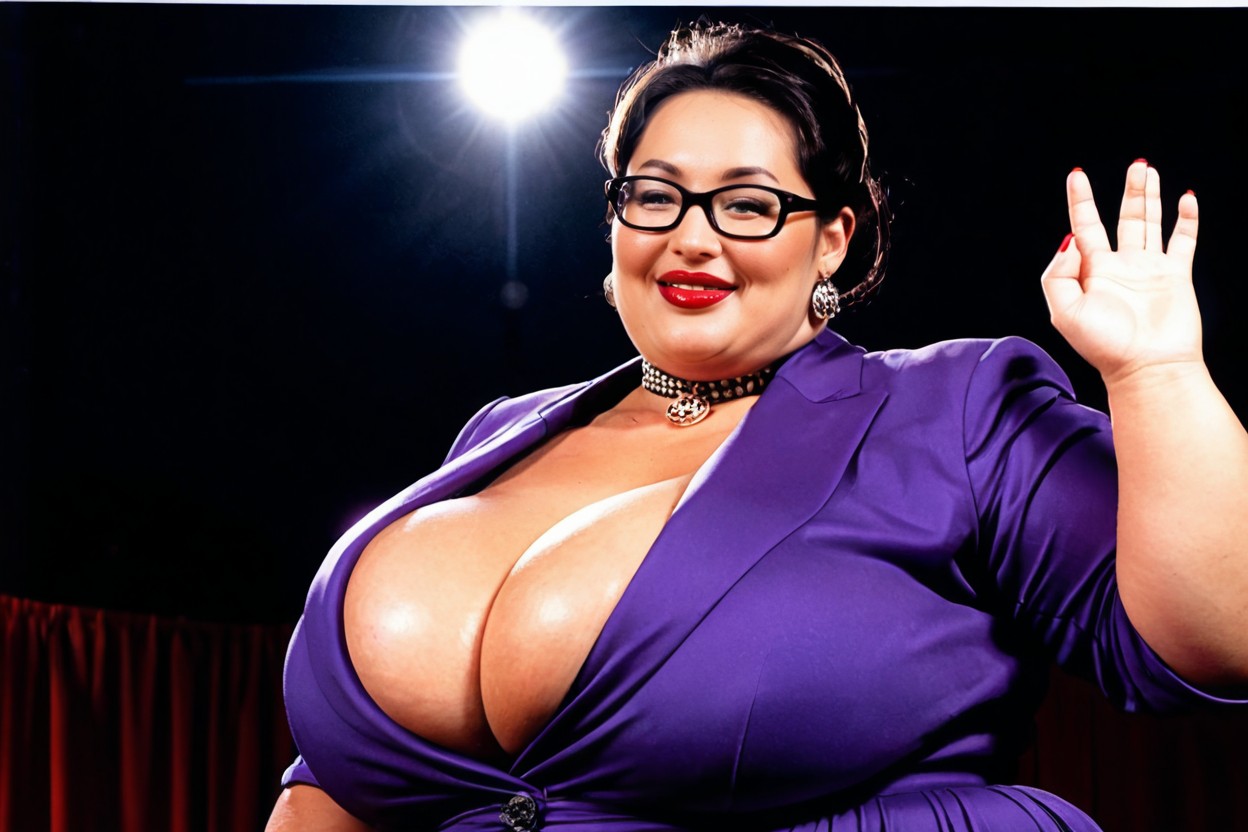 Model, Choker With Bell, Mature Woman BBW AI Porn