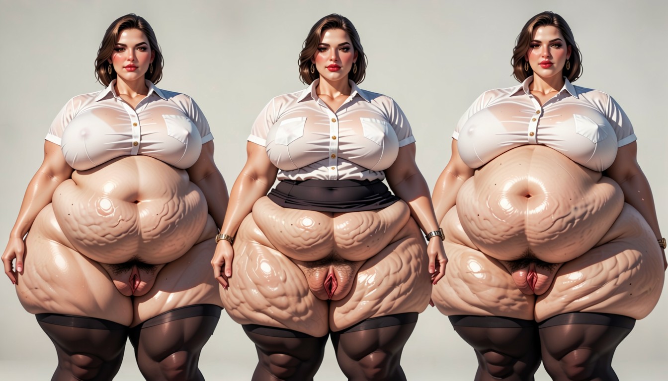 Huge Fat Ass, Fat Weight Gain, Huge Fat Ass BBW AI Porn