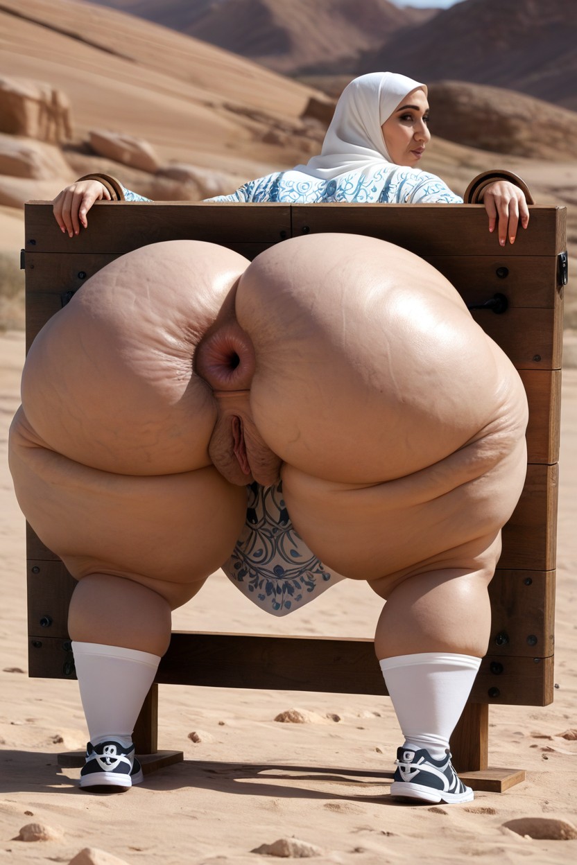 Low Ambient Light, Extreme Anus, Hyper Obese Ass BBW AI Porn