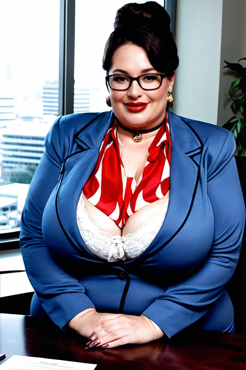Female Ceo, Hyper Fat, Commanding Presence BBW AI Porn