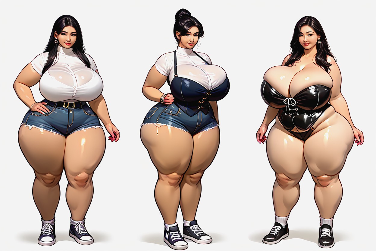 Perfect Hentai, She Has The Most Perfect Unreal_plump_ultra-hyper_massively_huge_fat_breasts That Are Growing Many Times Larger Fuller, 18+ BBW AI Porn