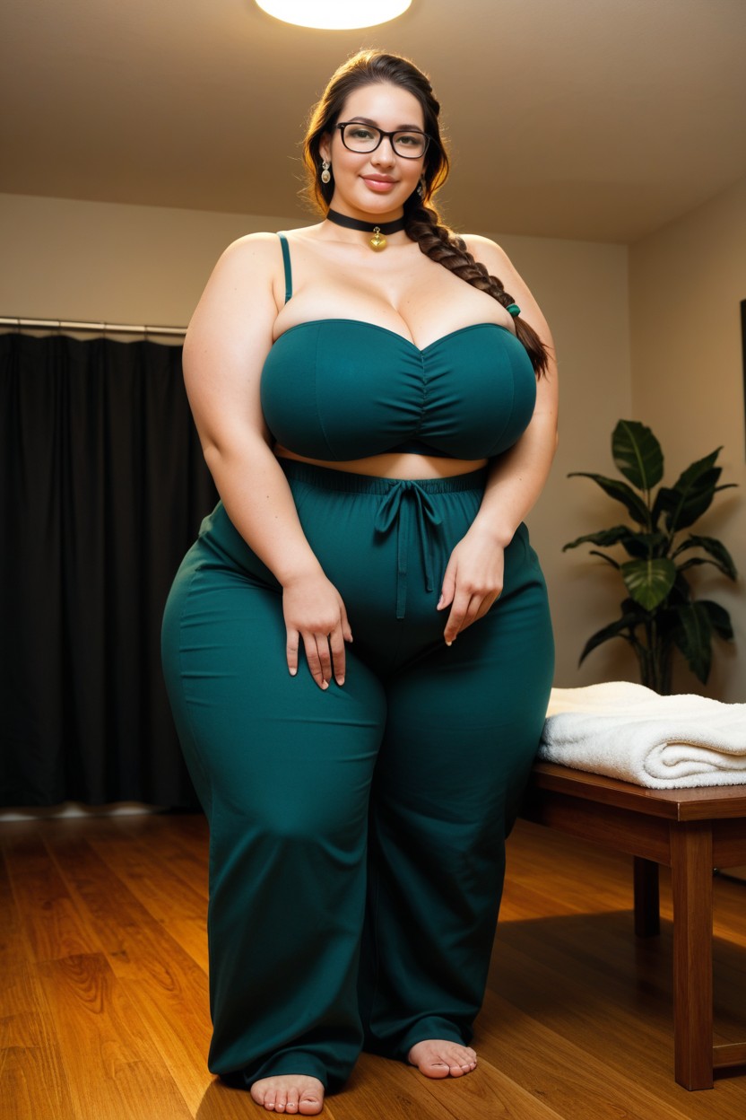 Hyper Fat, Pudgy, Modest BBW AI Porn