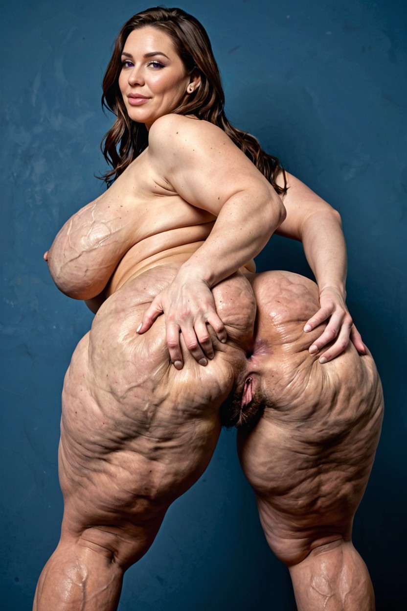 Cellulite, Looking At Viewer, Rear View BBW AI Porn