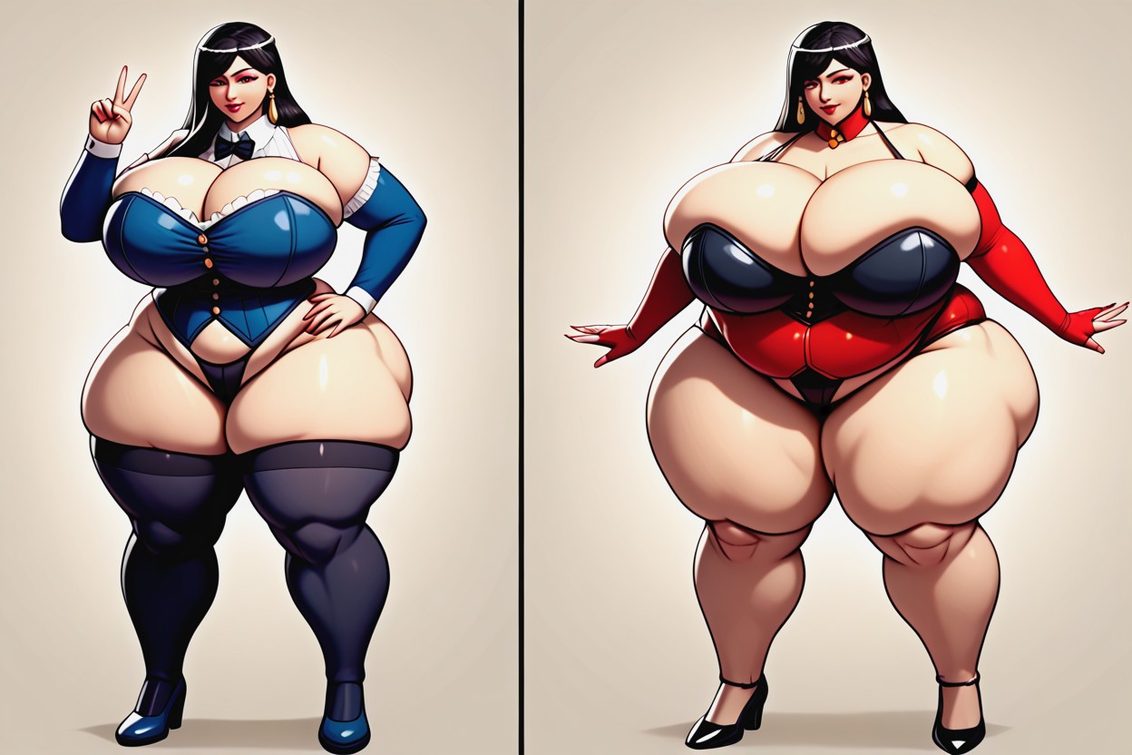 Breast Growth, 18+, She Has The Most Perfect Unreal_plump_ultra-hyper_massively_huge_fat_breasts That Are Growing Many Times Larger Fuller BBW AI Porn