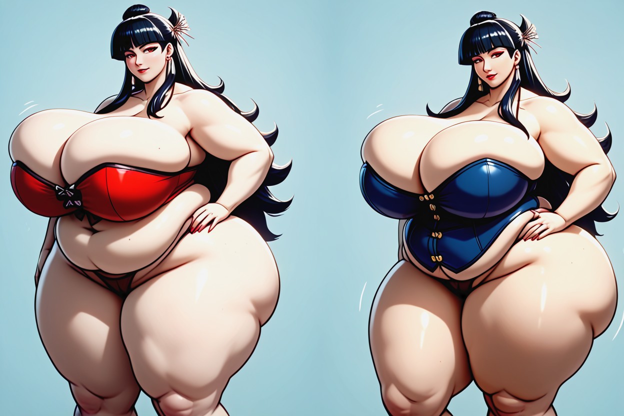 18+, Lorasignificant_drastic_enlarging_enormous_massive_weight_gain, Perfect Hentai BBW AI Porn