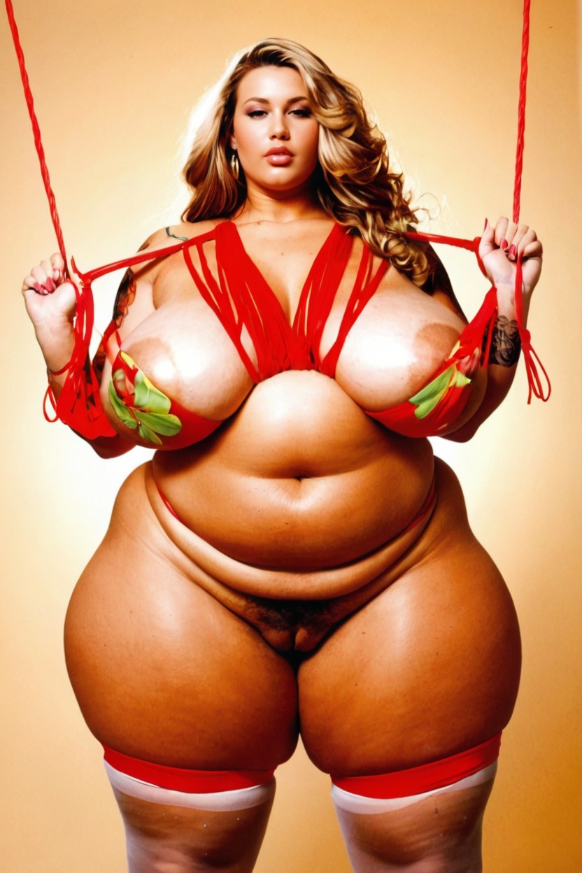 Hourglass Figure, Tattoos, Fat Labia BBW AI Porn