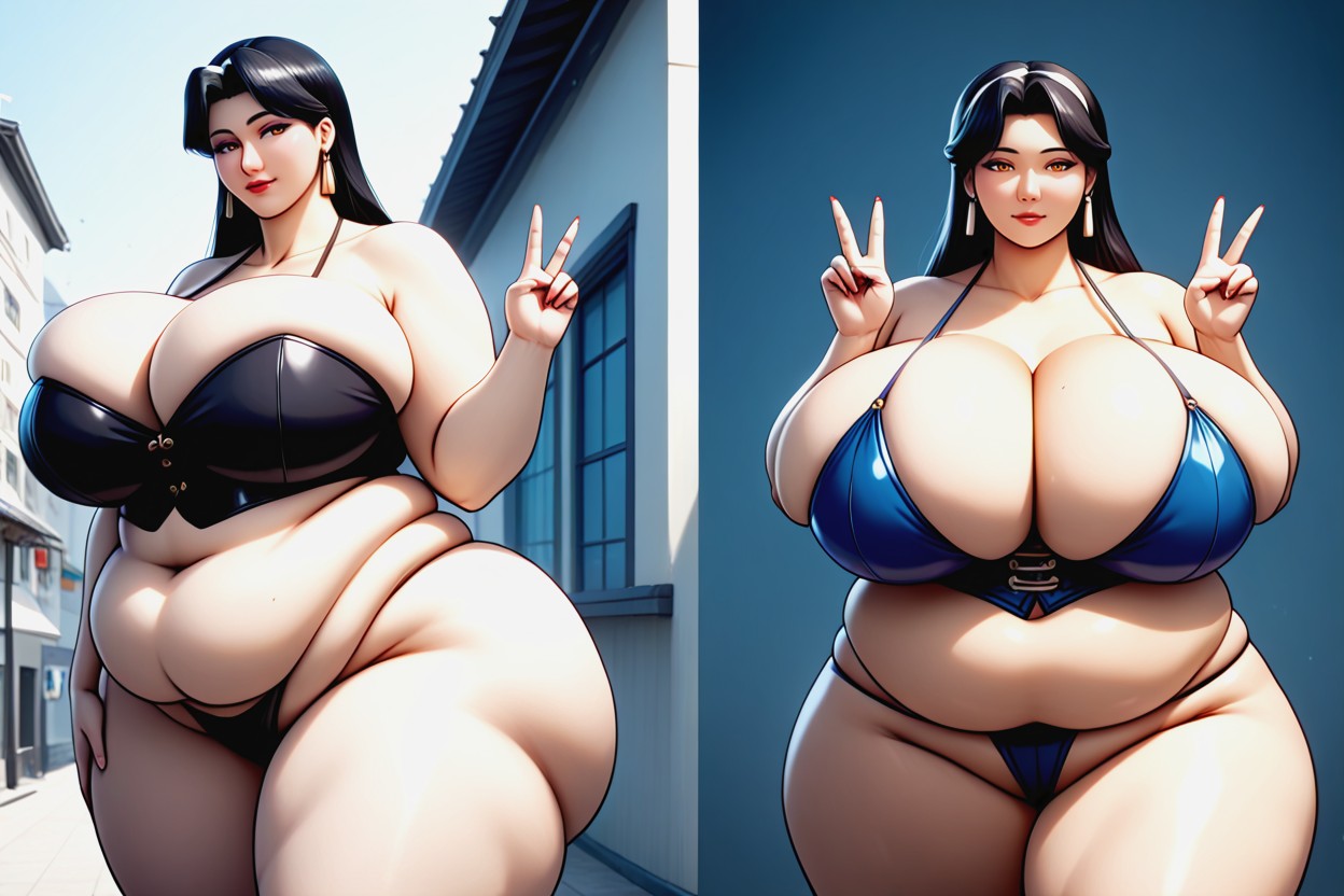 Fat, Huge Anime Proportions, Lee BBW AI Porn