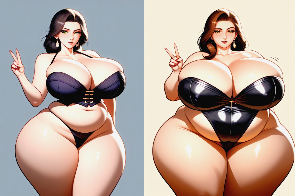 Asiática, 18+, Weight Gain Porno BBW IA
