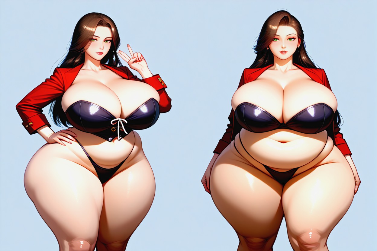 Huge Anime Proportions, Breast Expansion, Fat BBW AI Porn
