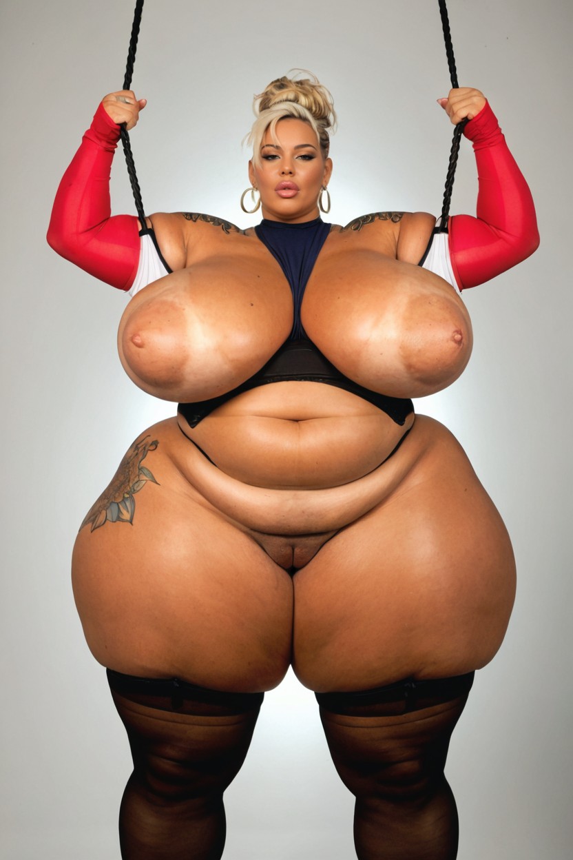 Super Gigantic Ass, Deep Long Asscrack, Big Belly BBW AI Porn