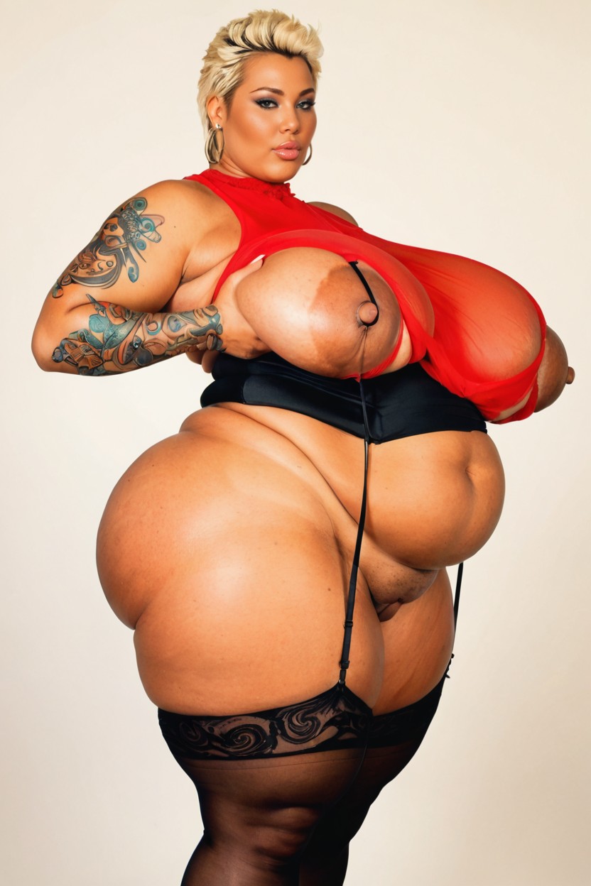 Ultra Colossal Gigantic Natural Breasts, Extra Wide Hips, Seductive Porno BBW IA