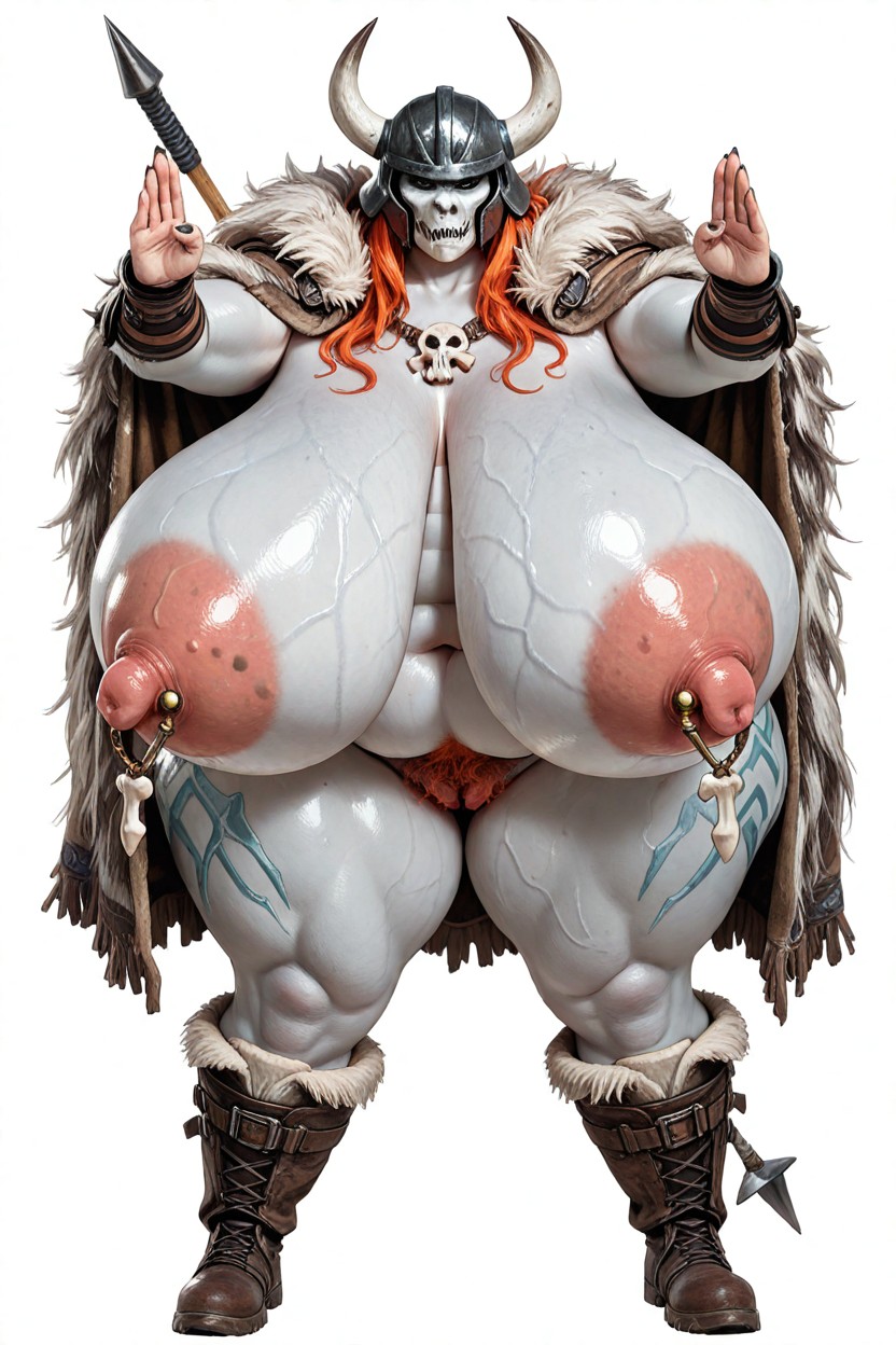 Anthro, Gigantic Puffy Nipples, Fat BBW AI Porn