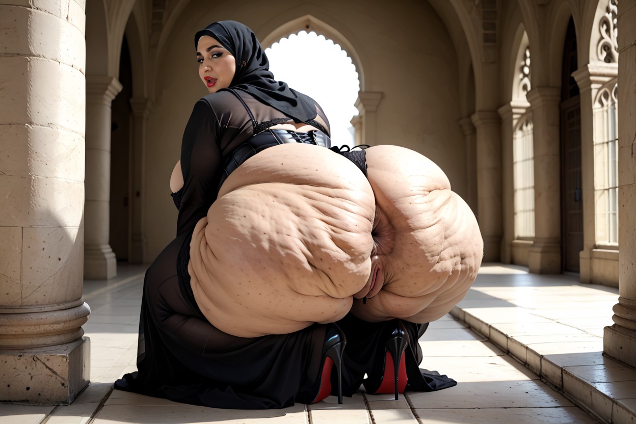 Breast Expansion, Hyper Colossal Obese Donkey Ass, Eyeshadows BBW AI Porn