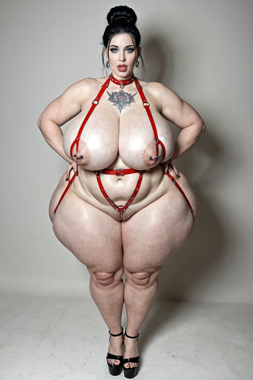 Flawless Skin, Hyper Hourglass Body, Full Body Porno BBW IA