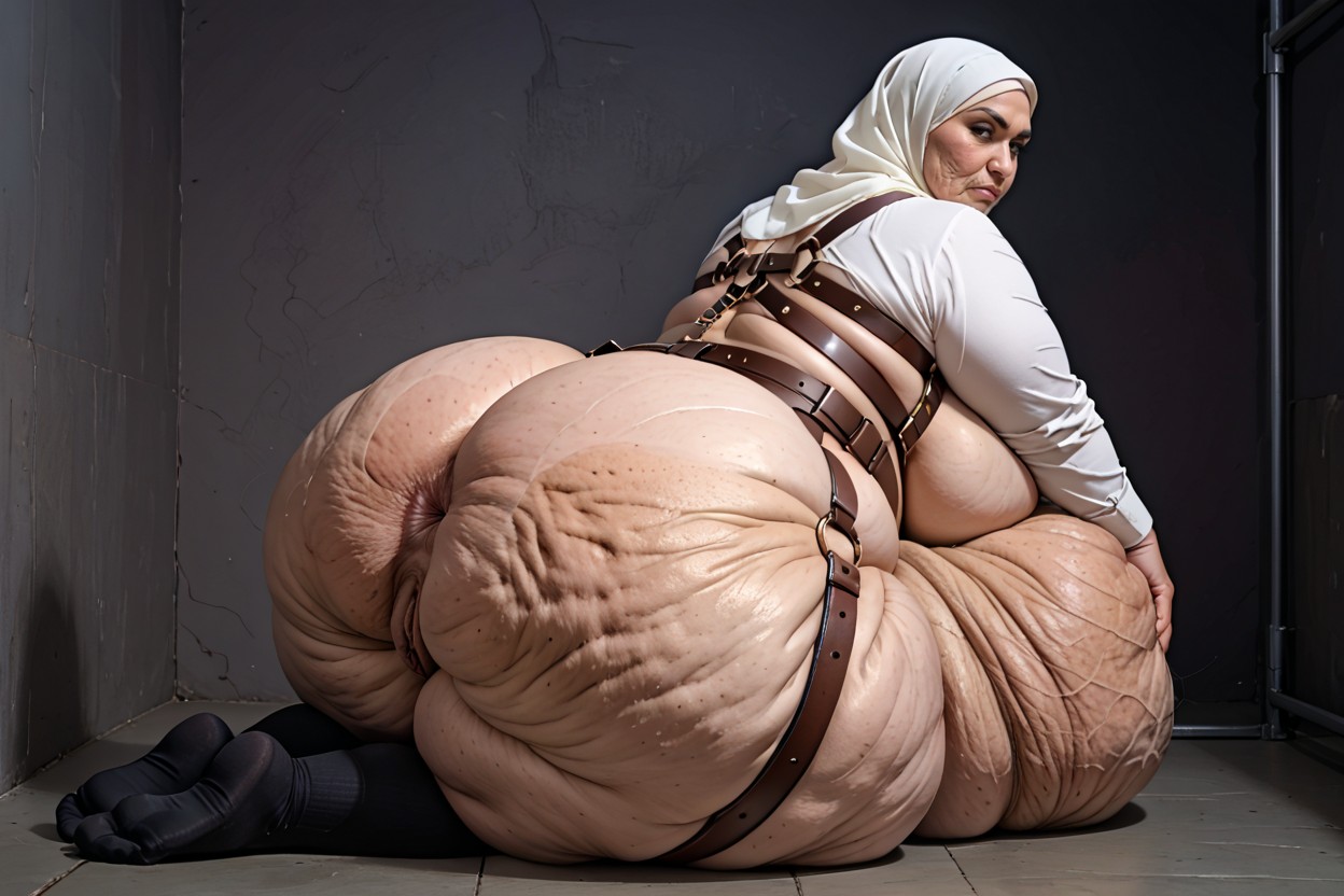 50+, Bored, Hyper Prominent Asscheeks BBW AI Porn