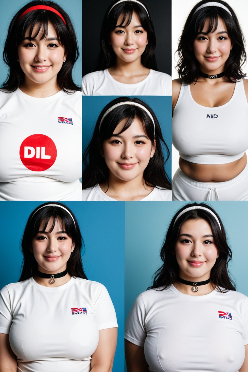 Idol Face, Close Up, Id Photo Style Image BBW AI Porn