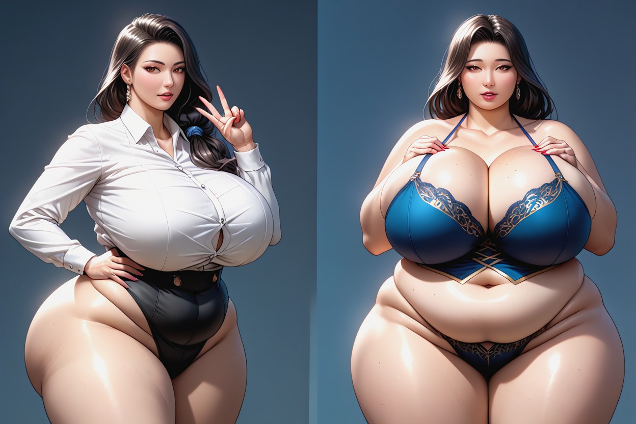Lorathe_most_significant_drastic_before-and-after_comparison_of_growth_more_voluptuous, Perfect Hentai, Muslos Gruesos Porno BBW IA