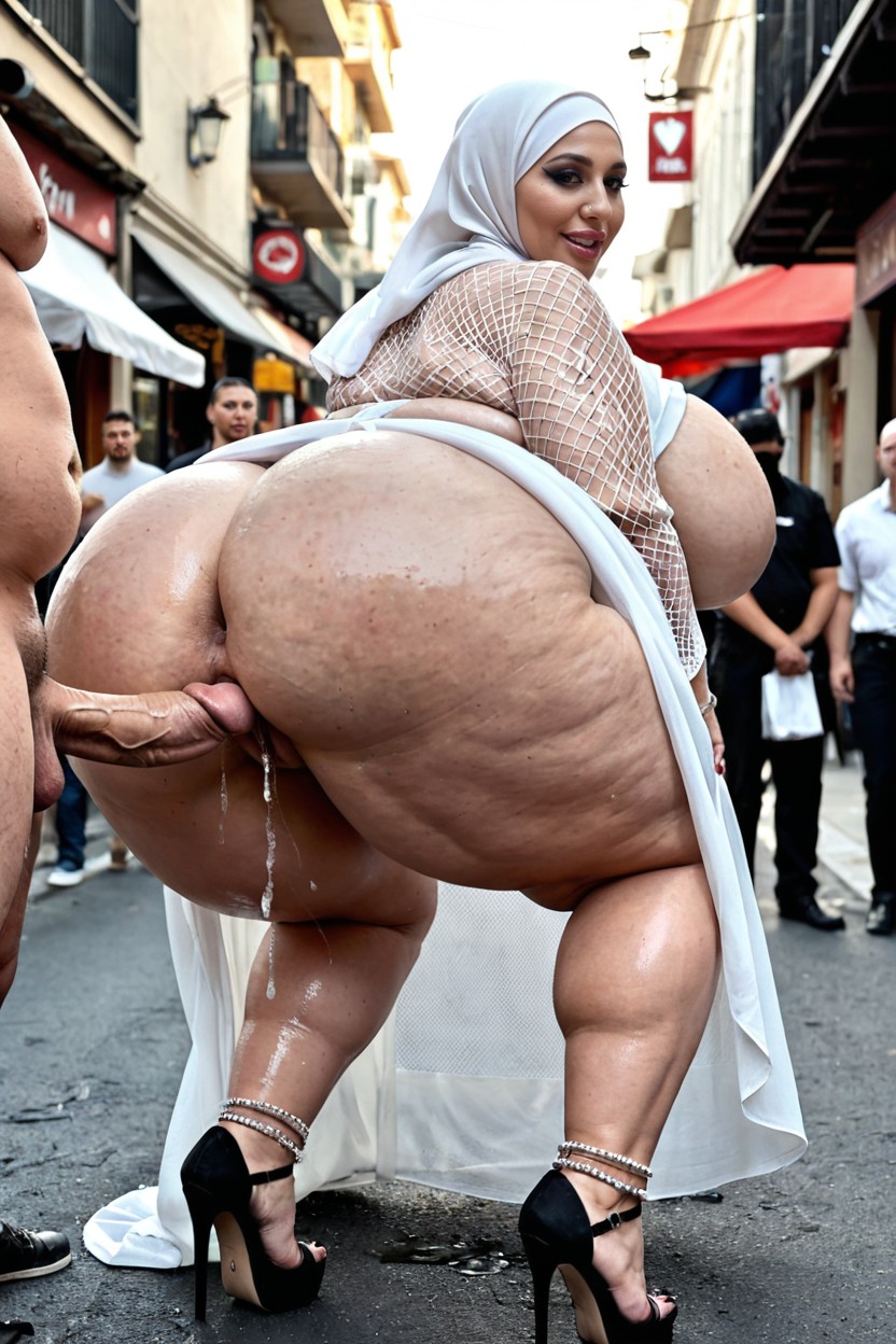 Full Body View, Culo Más Grande Que Torso, Anal Sex Porno BBW IA