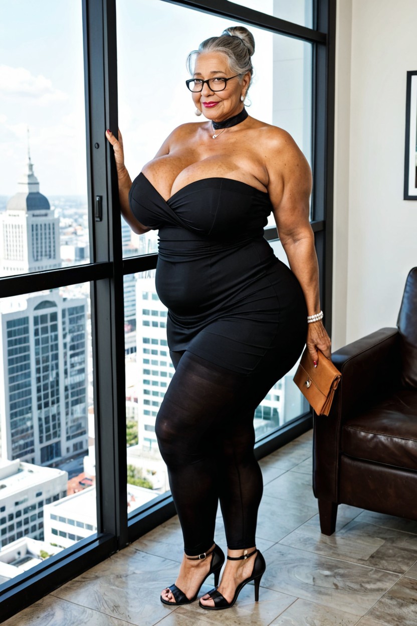 Weight Gain, African, Elegant BBW AI Porn