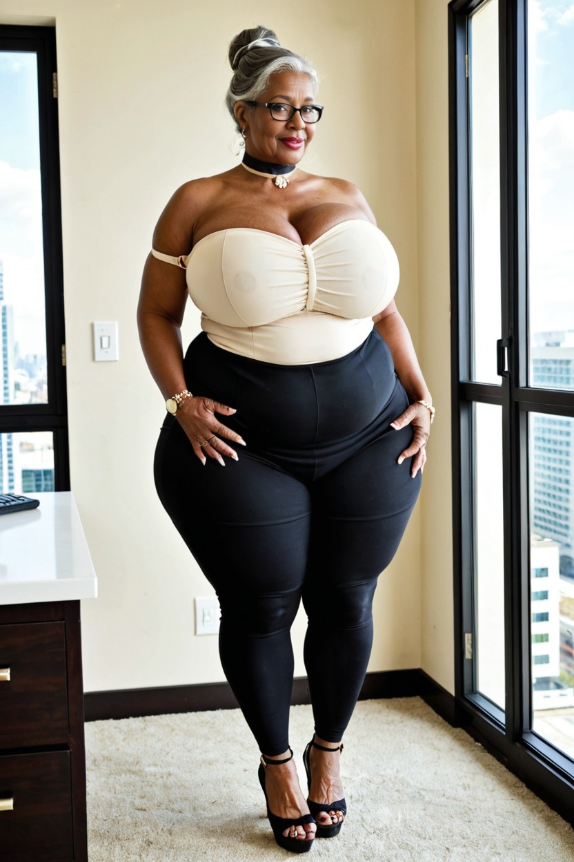 Ussbbw, African Overweight Fat Milf, African Milf BBW AI Porn