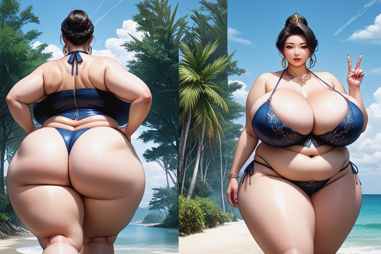 She Is Becoming Exceedingly So Much More Ultra_thicker_ultra_fatter_ultra-hyper_bustier, Expansión De Senos, Weight Gain Porno BBW IA