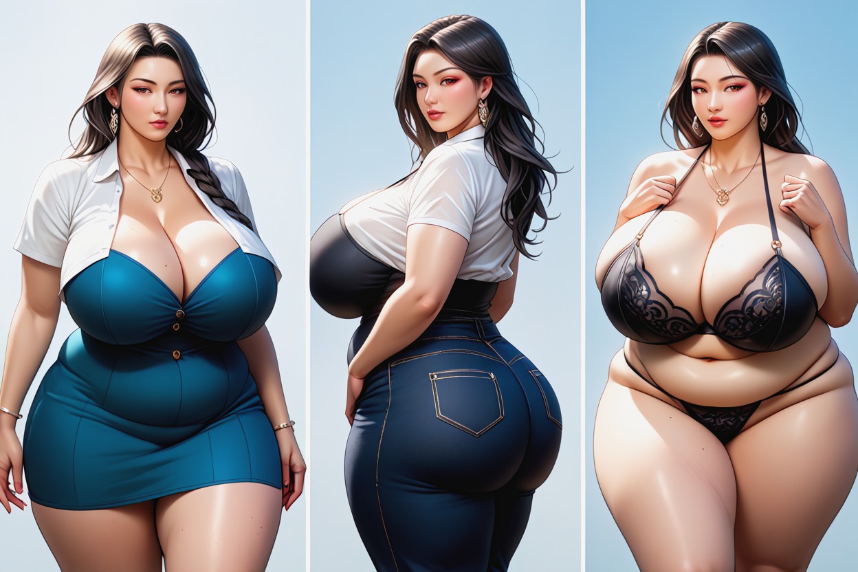 Thick, Breast Expansion, She Is Becoming Exceedingly So Much More Ultra_thicker_ultra_fatter_ultra-hyper_bustier BBW AI Porn