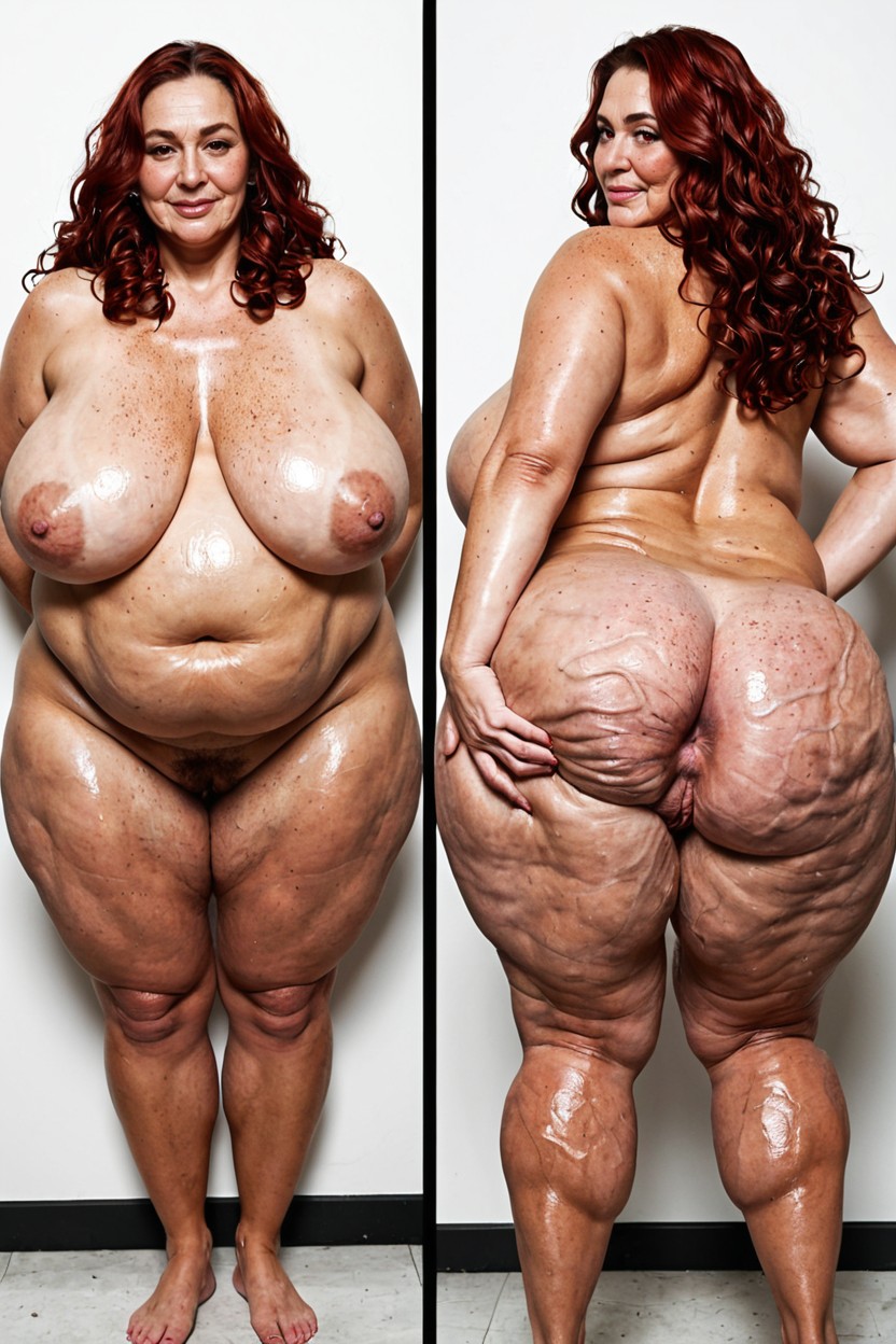 Gaping Anus, 60+, Multiple Views BBW AI Porn