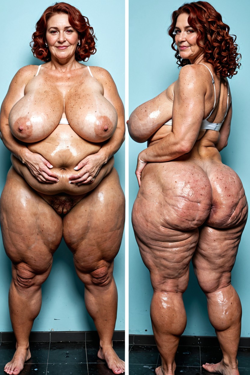 60+, Full Body, Gaped Holes BBW AI Porn